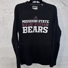 Missouri State Bears Volleyball Shirt Adidas Men Size M Medium Long Sleeve Black