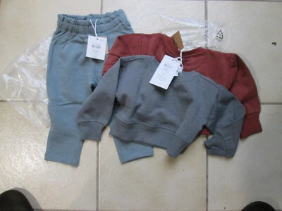 LOT neuf VETEMENTS BEBE TAILLE 80 9 - 12 mois PANTALON 2 SWEATS - Photo 1/4