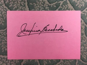 Josefina Escobedo - Cine Mexicano - La sospechosa - La gata - Autografiado 1983 - Imagen 1 de 2