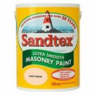 Sandtex Retail Ultra Smooth Masonry Paint Light Cream 5 L