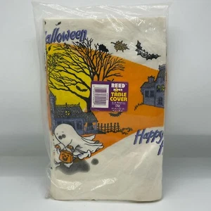 De colección Nuevo C.A. Cubierta de mesa de Halloween de papel caña 52" x 96" aterrador espeluznante - Imagen 1 de 8