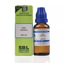 SBL Nux Vomica 200 CH Dilution Homoeopathic Medicine 30 ml - Picture 1 of 6