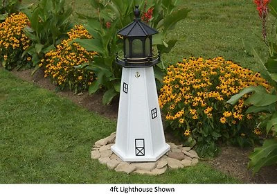 Amish-Made Replica Cape Cod, MA Lighthouse with Lighting - In 12 Sizes! - Image 1 of 2