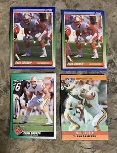 Paul Gruber Football Cards. Tampa Bay Buccaneers. 