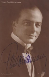 PAUL HEIDEMANN Original Autogramm signierte Postkarte 20er Jahre selten - Bild 1 von 2