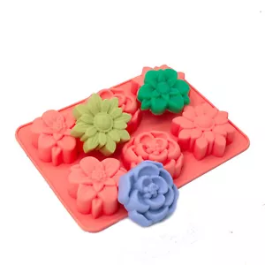 Elegante Blumen Seife Silikon Form Jello Lotion Bar Kaltprozess Herstellung Zubehör - Bild 1 von 5