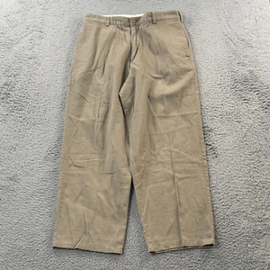 Vintage J Crew Chino Hose Herren 34 Beige Ruderer Giant Fit Weites Bein Khaki Freizeit - Bild 1 von 12