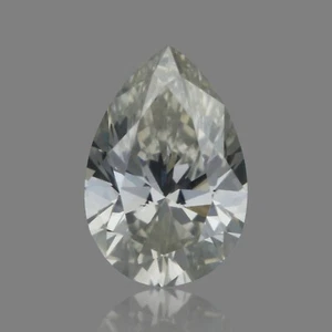 GIA CERTIFIED 0.19 Ct Laser IN scripted Natural Diamond Pear Cut 4 X 3 MM J/SI2 - Picture 1 of 5