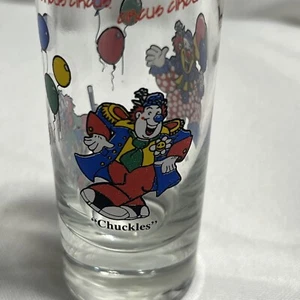 Circus Circus Casino Double Shot glass Las Vegasm Chuckles Clown - Picture 1 of 9