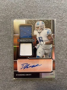 2020 Panini Obsidian D'Andre Swift Rookie Jersey Ink #19/99 - Picture 1 of 2