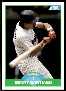1989 Score Benny Santiago San Diego Padres #4