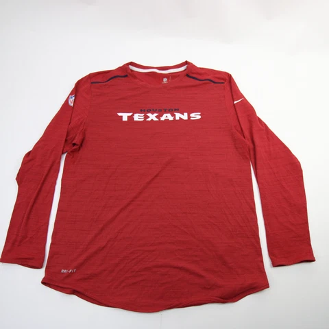 Houston Texans Nike NFL On Field Apparel Dri-Fit Long Sleeve Shirt Men's Used Cover