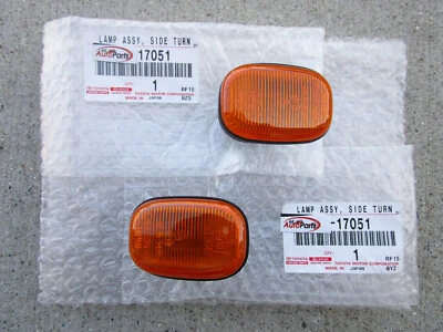 93-95 TOYOTA SUPRA JZA80 DELANTERO IZQUIERDO + DERECHO GUARDABARROS MARCA LUZ FABRICANTE DE EQUIPOS ORIGINALES NUEVO Foto 1 de 4