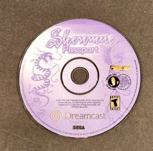 SEGA DREAMCAST SHENMUE VIDEO GAME PASSPORT DISC ONLY TESTED WITH FREE SHIPPING - Picture 1 of 1