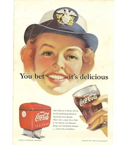 Anuncio de revista vintage de Coca Cola 1952 (2) - Imagen 1 de 1