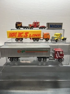 Lotto pressofuso semirimorchio trattore merci consolidato Matson Shell W4 - Foto 1 di 13