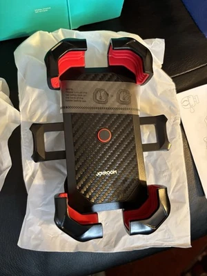 JOYROOM JR-ZS288 Montaje para teléfono motocicleta/bicicleta, bloqueo automático, negro/rojo Foto 1 de 4