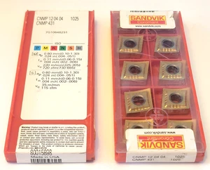 CNMP 431 1025 SANDVIK * * 10 EINSÄTZE * * ORIGINAL FACTORY PACK * - Bild 1 von 1