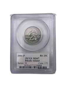 PCGS MS67 2001 Rhode Island State Quarter (12524) - Picture 1 of 4