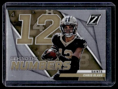 2022 Panini Zenith Behind The Numbers Chris Olave Rookie New Orleans Saints - Image 1 of 2