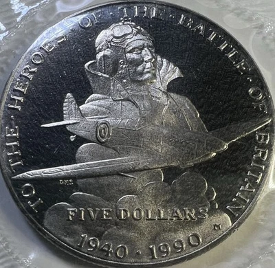 1940-1990 Batalla de Gran Bretaña Héroes Islas Marshall  Foto 1 de 3