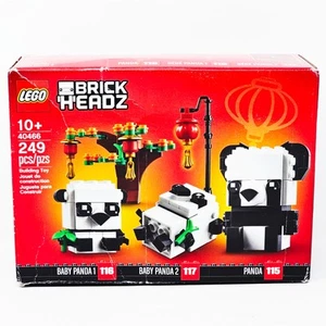DAMAGED BOX Lego 40466 BrickHeadz Panda Bear & Baby Pandas Factory Sealed - Picture 1 of 7