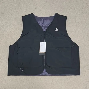 Nike ACG Skull Peak PrimaLoft Reversible Vest Black Purple FV8694-010 Size XL - Picture 1 of 8