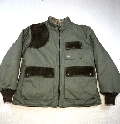 10X Chaqueta de Caza Reversible Grande EE. UU. Para Hombre Verde Oliva Realtree Camuflada De Colección Foto 1 de 4