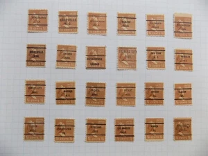 (24) gebrauchte U S Diffn't Städte PRECAN. DEFIN-7-24-F-1 1/2 CM. WASH'N- - Bild 1 von 2