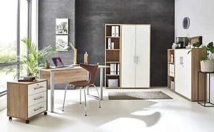 BMG Möbel Büromöbel komplett Set Arbeitszimmer Office Edition MINI in Sonoma Eic - Bild 1 von 1