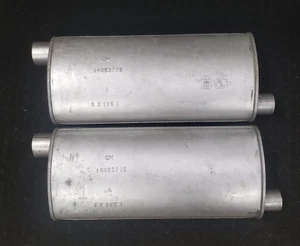 GM 14063795 Exhaust Mufflers Set of 2 '85-'90 C20 C30 G30 K20 C2500 C3500 NOS! - Picture 1 of 17