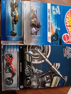hot wheels MOTORCYCLES ASSORTED LOT OF 4 INCLUDING 2024 .MOTORCYCLE CLUB... - Picture 1 of 5