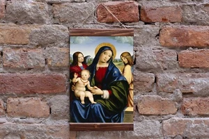 Virgin Mary Francesco Francia ca 1450 Painting, Christian Religion Canvas Print - Picture 1 of 10