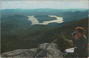 Hawk, Moose, and Buck Islands on Lake Placid New Jersey NJ c1960s PC UNP 7955.1 - Picture 1 of 7