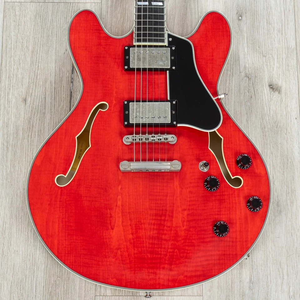 Eastman Guitars T59/TV-RD Thinline Semi-hollowbody Electric Guitar - Truetone