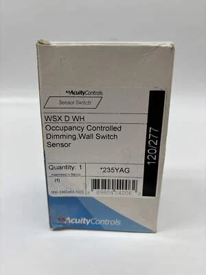 Acuity Controls Sensor Switch (WSX-D-WH), Occupancy Controlled Dimming, Wall Swi - Image 1 of 4
