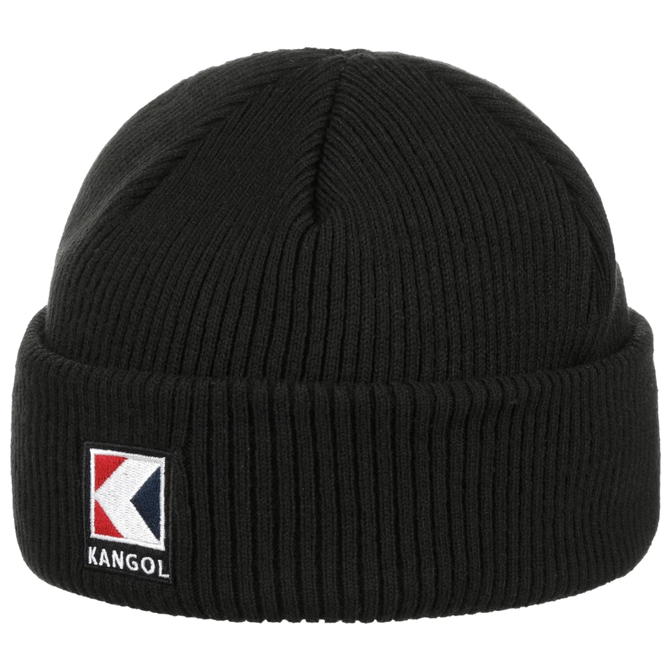 KANGOL Service-K Rib Short Beanie Strickmütze Umschlagmütze Dockermütze