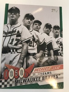 2020 Topps Series 2 Braves Team Decades’ Best Green Parallel #8- Giants