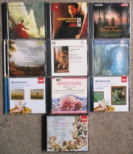 Felix Mendelssohn Klassik 10 CD Lot Symphonien Sonaten & mehr sehr gepflegt - Bild 1 von 3