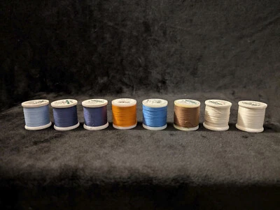 Maderia embroidery thread 200M LOT 8 colors USED - Image 1 of 2