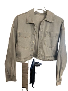 New No Boundaries Juniors Denim Jacket Size XLarge 15-17 - Picture 1 of 5