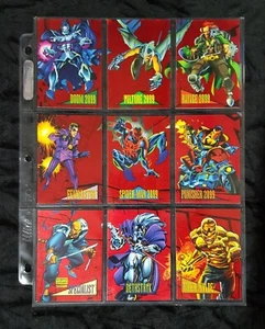 1993 Skybox Marvel Universe 2099 red foil, insert set 1-9, vintage - Picture 1 of 2