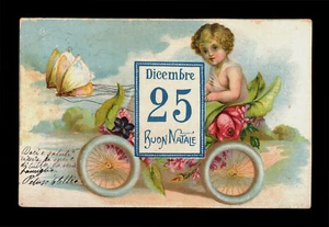 cartolina antica-post card-BUON NATALE-MERRY CHRISTMAS-FROHE WEIHNACHTEN-NOËL 23 - Picture 1 of 1