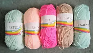 Wool yarn 500g double knit acrylic Majestic mixed bundle knit crotchet crafts - Picture 1 of 1