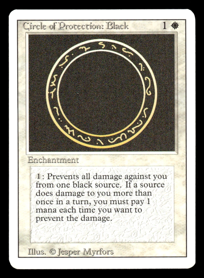 Circle of Protection: Black NM, English MTG Revised Edition - Image 1 of 1