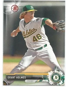 Grant Holmes Oakland Athletics 2017 Bowman Prospects - Imagen 1 de 2