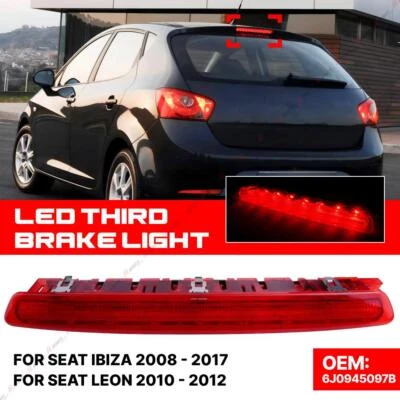 6J0945097B Tercera luz de freno luz de freno para Seat Ibiza 2008-2017 León 2010-12 Foto 1 de 4
