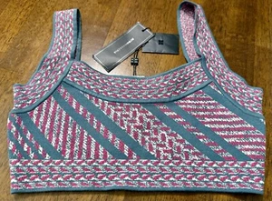NEW NWT BCBG Maxazria Bandage Sleeveless Crop Aryelle Top Multicolor Size XS - Picture 1 of 2