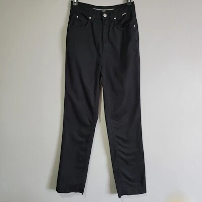 Escada Sport High Rise Pleated Pants Black Straight Size 34 Cotton - Image 1 of 4