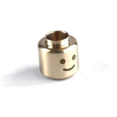 Solid Brass Parachute Cord Happy Style Bead Keychain Pendant Lanyard DIY EDC - Image 1 of 4